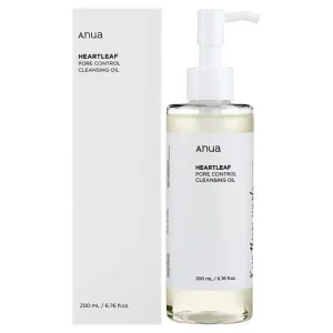 شوینده روغنی کنترل منافذ و تسکین دهنده آنوا مخصوص پوست های حساس Anua Heartleaf Pore Control Cleansing Oil Mild