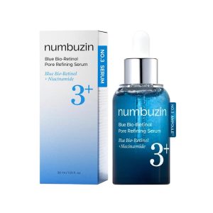 سرم رتینول آبی رفع کننده منافذ نامبوزین numbuzin مدل No.3 Blue Bio-Retinol Pore Refining Serum(30 میل)